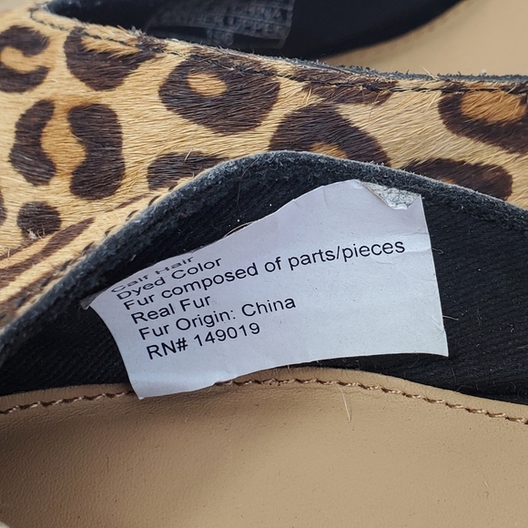 Soludos Collette Heels, Cheetah Print Calf Hair, Size 9.5 New Sandals Tan Brown - Picture 8 of 8